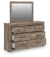 Keithland  Panel Bed With Mirrored Dresser And Nightstand Signature Design by Ashley®