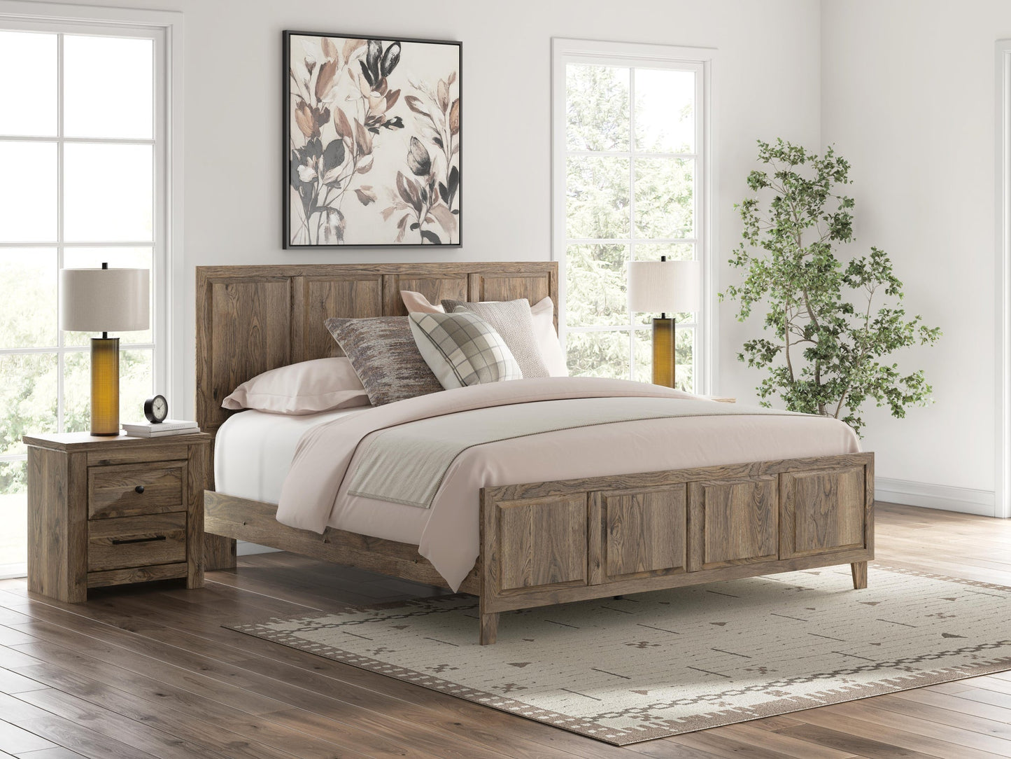 Keithland  Panel Bed With Mirrored Dresser Signature Design by Ashley®