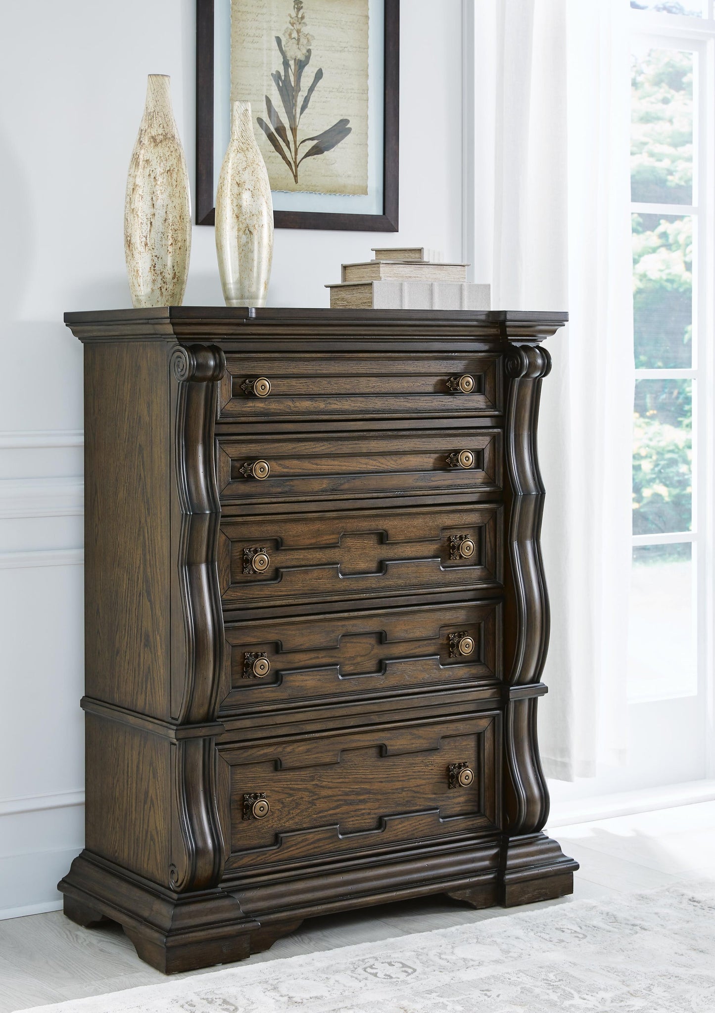Maylee California  Canopy Bed, Dresser, Mirror, Chest And Nightstand Signature Design by Ashley®
