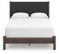 Cadmori  Upholstered Panel Bed, Dresser And Mirror