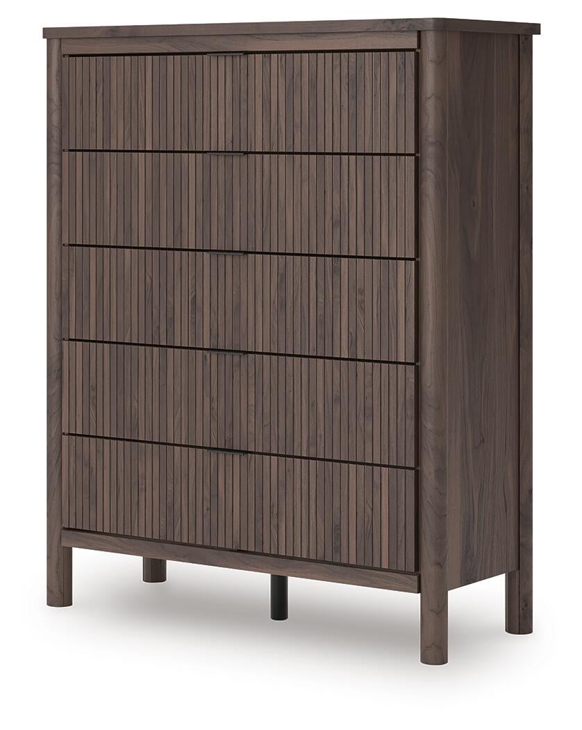 Cadmori  Upholstered Panel Bed, Dresser, Mirror, Chest And Nightstand Signature Design by Ashley®