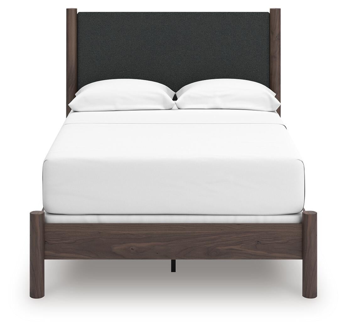 Cadmori  Upholstered Panel Bed, Dresser, Mirror And Nightstand Signature Design by Ashley®