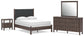 Cadmori  Upholstered Panel Bed, Dresser, Mirror And Nightstand Signature Design by Ashley®