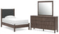 Cadmori  Upholstered Panel Bed, Dresser And Mirror Signature Design by Ashley®