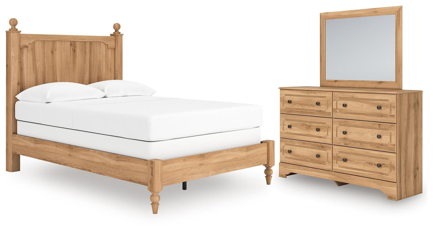 Galletyn  Panel Bed With Mirrored Dresser Signature Design by Ashley®
