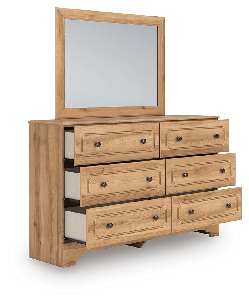 Galletyn  Panel Bed With Mirrored Dresser Signature Design by Ashley®