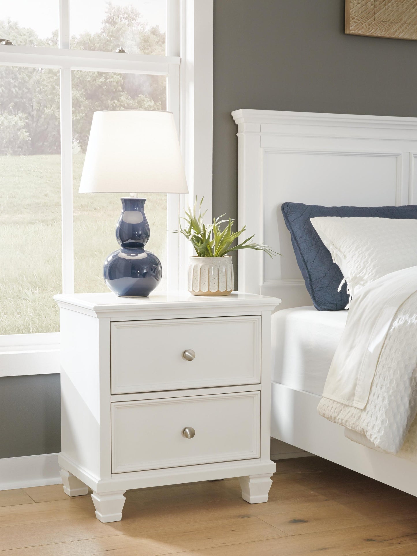 Fortman  Panel Storage Bed With Mirrored Dresser And Nightstand Signature Design by Ashley®