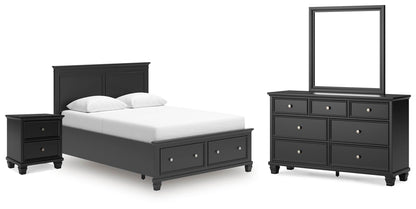 Lanolee  Panel Storage Bed, Dresser, Mirror And Nightstand Signature Design by Ashley®