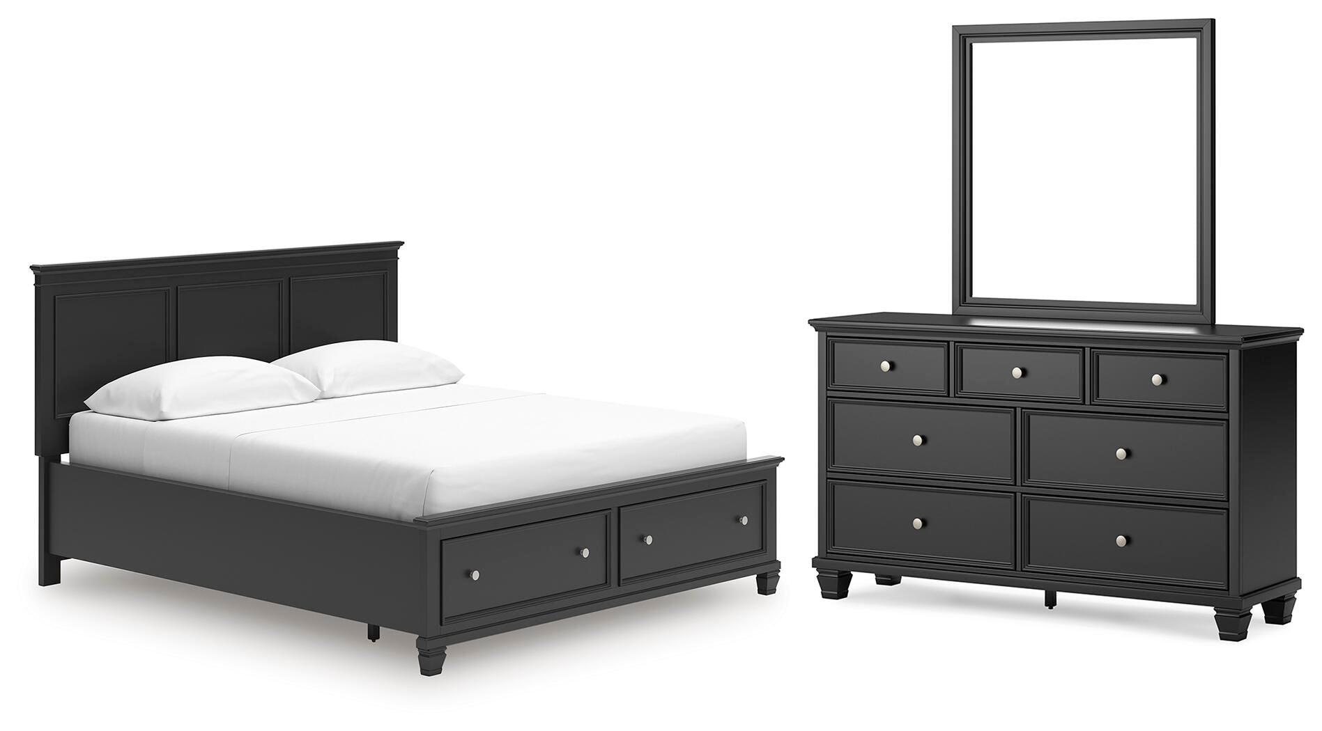 Lanolee California  Panel Storage Bed, Dresser And Mirror Signature Design by Ashley®