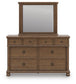 Chadworth  Poster Bed With Mirrored Dresser Signature Design by Ashley®