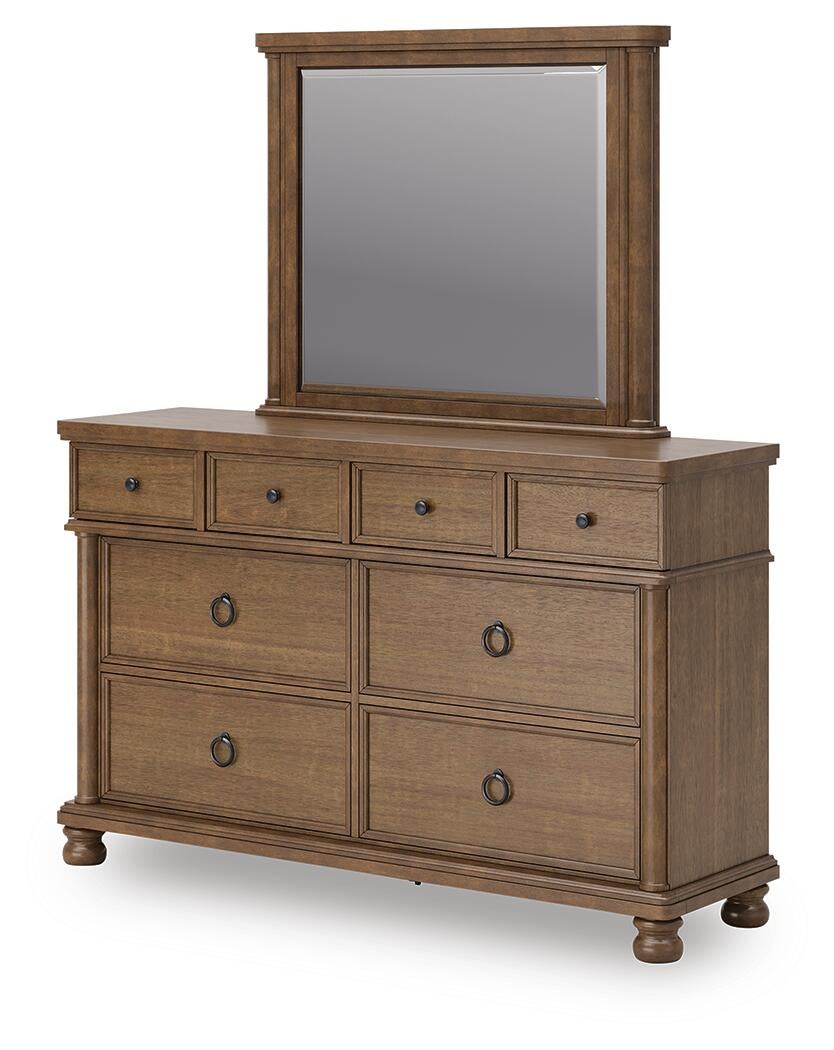 Chadworth  Poster Bed With Mirrored Dresser Signature Design by Ashley®