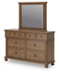 Chadworth California  Poster Bed With Mirrored Dresser And Nightstand Signature Design by Ashley®