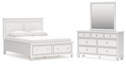 Fortman  Panel Storage Bed With Mirrored Dresser Signature Design by Ashley®