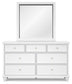 Fortman  Panel Storage Bed With Mirrored Dresser Signature Design by Ashley®
