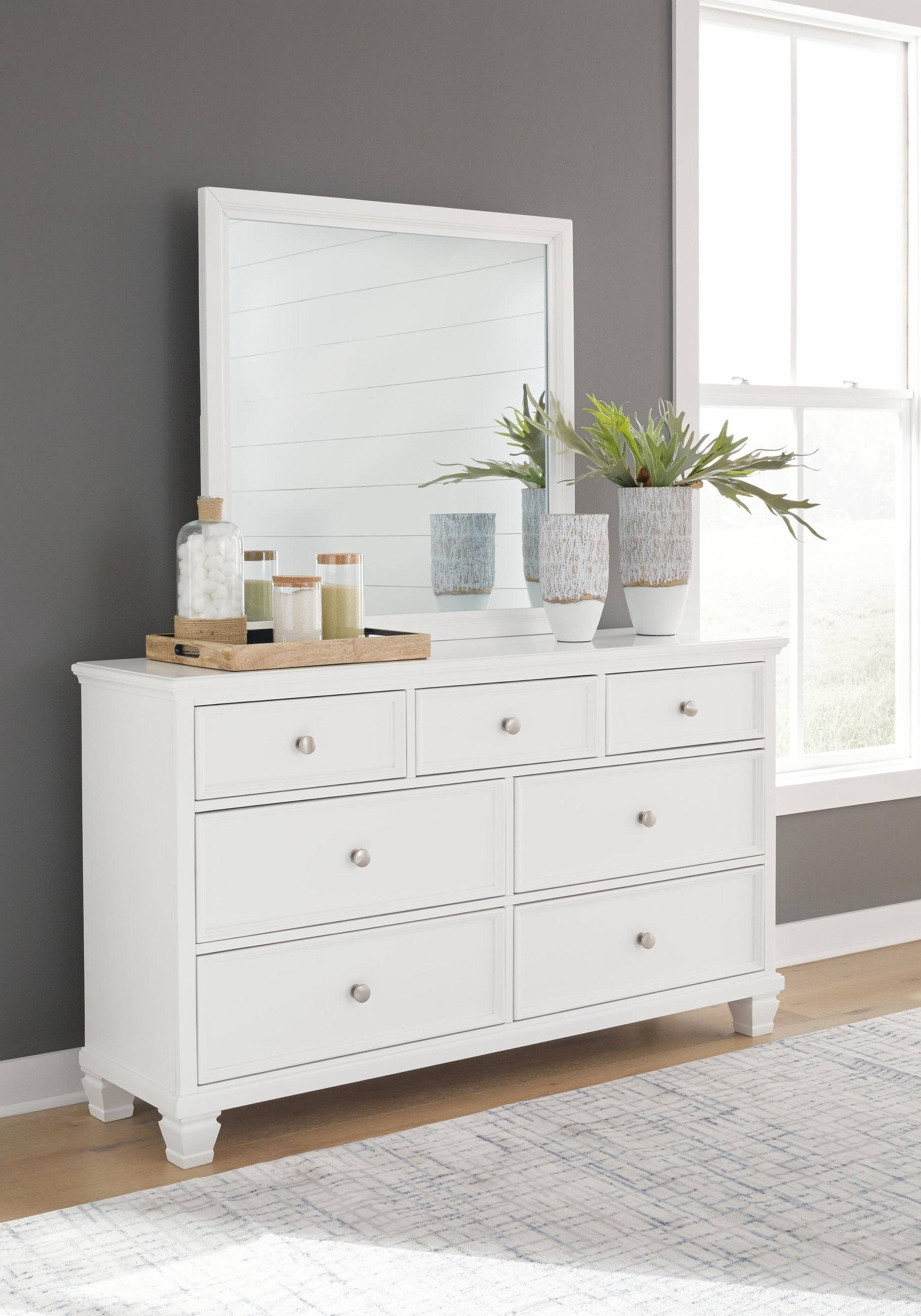 Fortman  Panel Storage Bed With Mirrored Dresser Signature Design by Ashley®