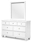 Fortman California  Panel Storage Bed, Dresser, Mirror And Nightstand