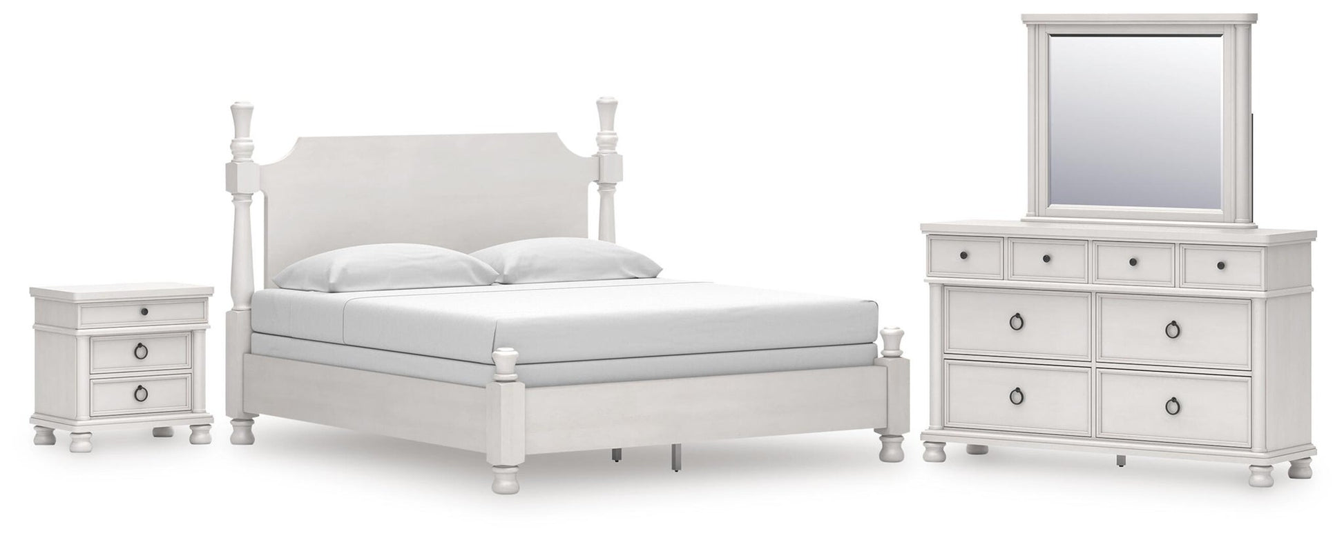 Chadworth  Poster Bed, Dresser, Mirror And Nightstand Signature Design by Ashley®