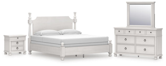 Rowlenstown  Poster Bed, Dresser, Mirror And Nightstand Signature Design by Ashley®