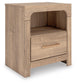 Hollymount  Upholstered Panel Bed, Dresser, Mirror And Nightstand Signature Design by Ashley®
