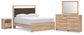 Hollymount  Upholstered Platform Bed, Dresser, Mirror And Nightstand Signature Design by Ashley®
