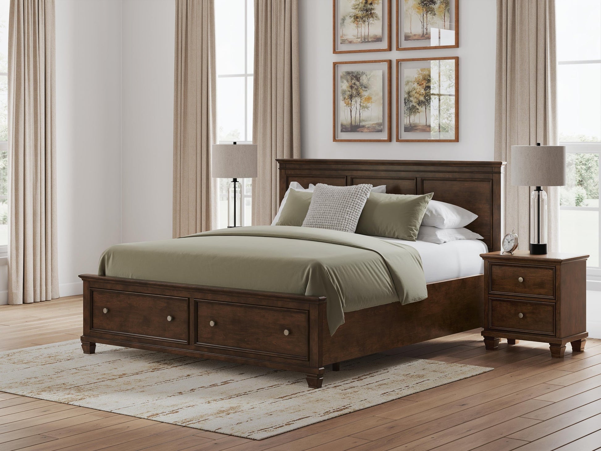 Danabrin California  Panel Storage Bed, Dresser And Mirror Signature Design by Ashley®