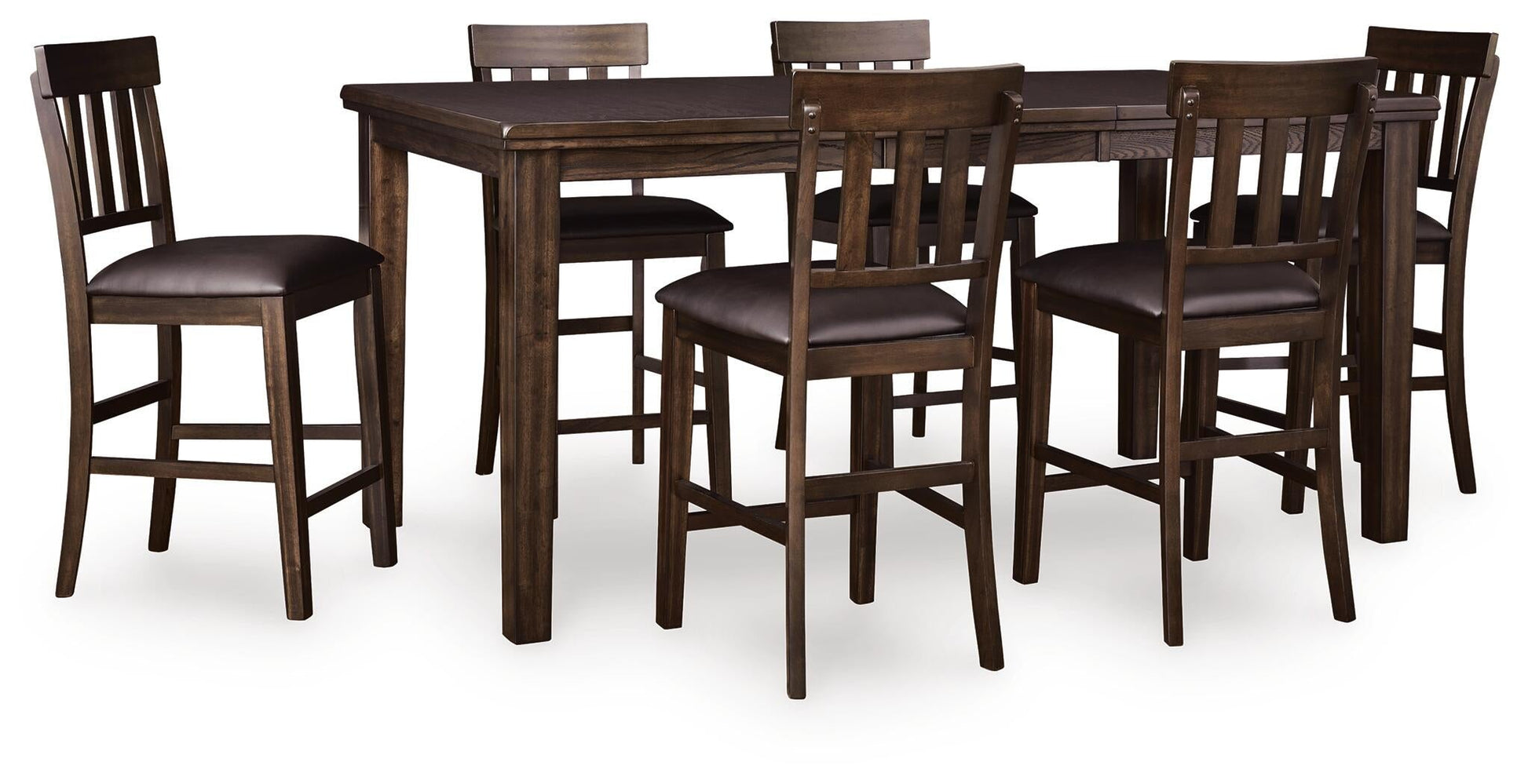 Haddigan Counter Height Dining Table and 6 Barstools Signature Design by Ashley®