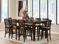 Haddigan Counter Height Dining Table and 8 Barstools Signature Design by Ashley®