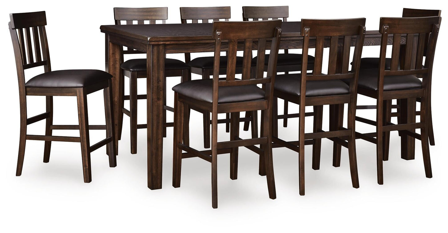 Haddigan Counter Height Dining Table and 8 Barstools Signature Design by Ashley®
