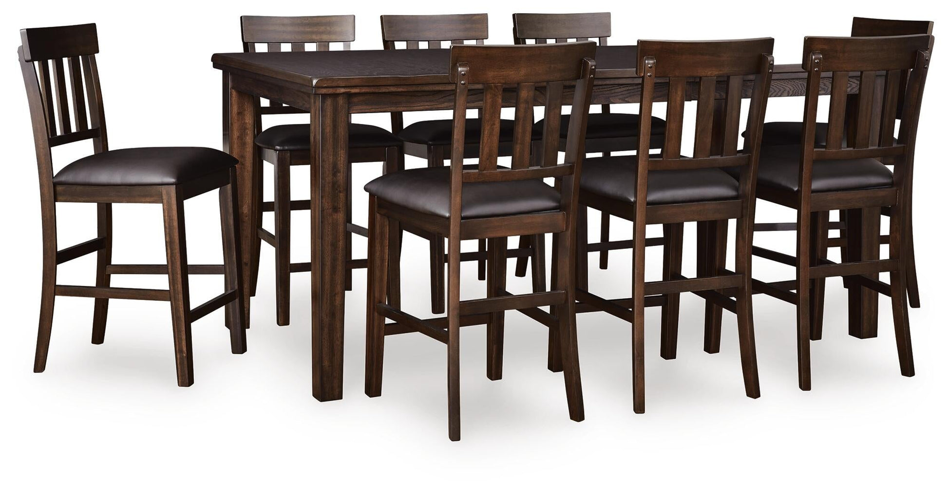 Haddigan Counter Height Dining Table and 8 Barstools Signature Design by Ashley®