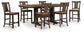 Anixburg Counter Height Dining Table and 6 Barstools Signature Design by Ashley®