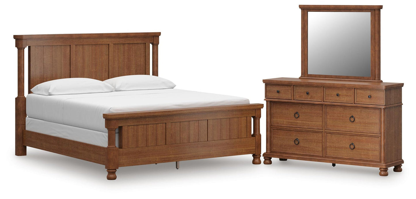 Chadworth California  Poster Bed With Mirrored Dresser Signature Design by Ashley®