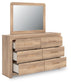 Hollymount  Upholstered Panel Bed, Dresser And Mirror Signature Design by Ashley®