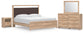 Hollymount  Upholstered Platform Bed, Dresser, Mirror And Nightstand Signature Design by Ashley®
