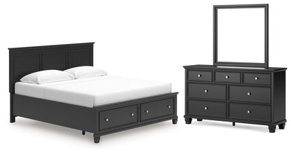 Lanolee  Panel Storage Bed, Dresser And Mirror Signature Design by Ashley®