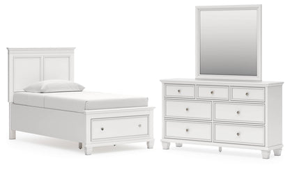Fortman  Panel Storage Bed, Dresser And Mirror Signature Design by Ashley®