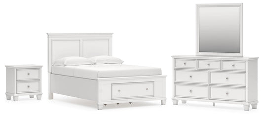 Fortman  Panel Storage Bed, Dresser, Mirror And Nightstand Signature Design by Ashley®