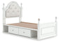 Maylilly  Upholstered Panel Storage Bed, Dresser And Mirror Signature Design by Ashley®