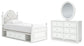 Maylilly  Upholstered Panel Storage Bed, Dresser And Mirror Signature Design by Ashley®
