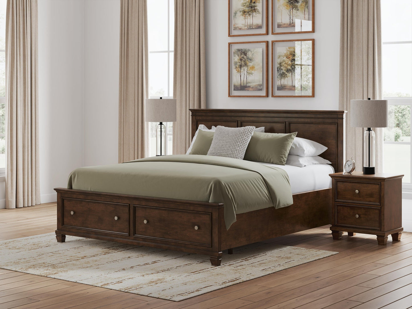 Danabrin California  Panel Storage Bed, Dresser, Mirror And Nightstand Signature Design by Ashley®