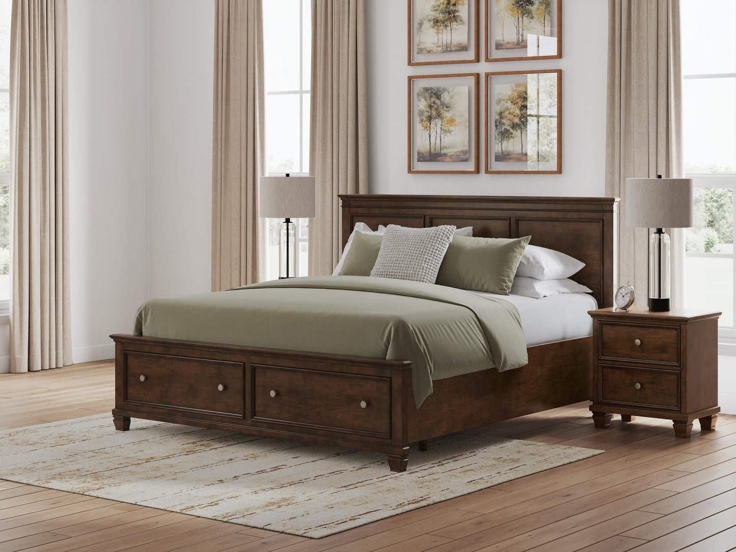 Danabrin  Panel Storage Bed, Dresser And Mirror Signature Design by Ashley®