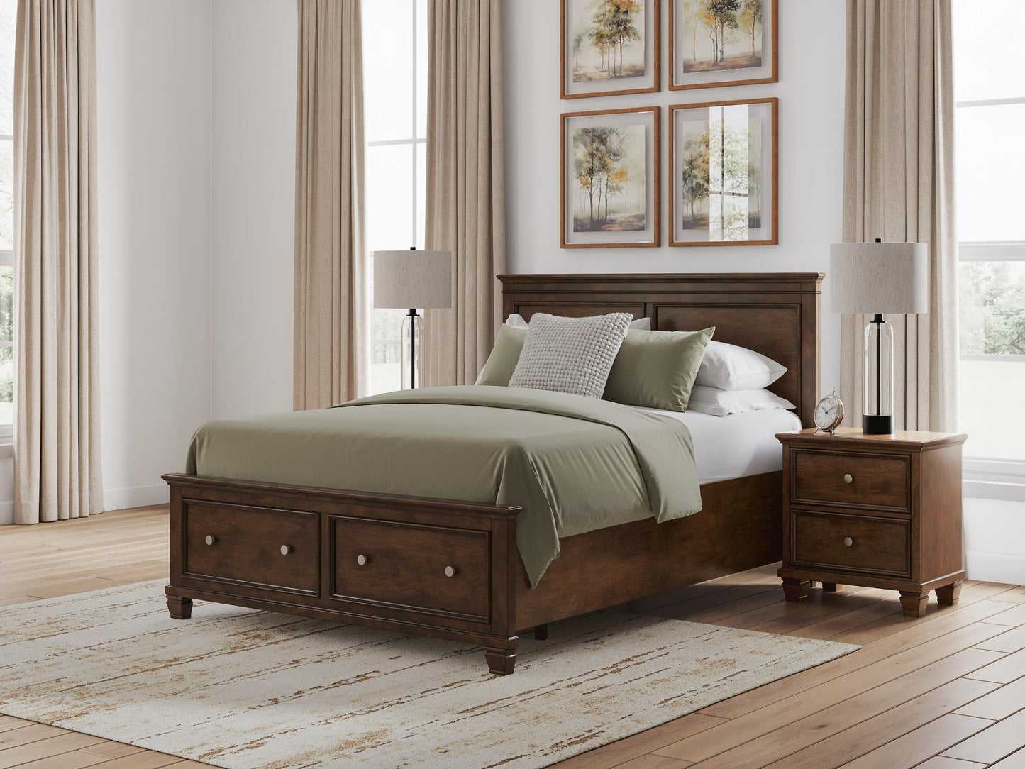 Danabrin  Panel Storage Bed, Dresser And Mirror Signature Design by Ashley®