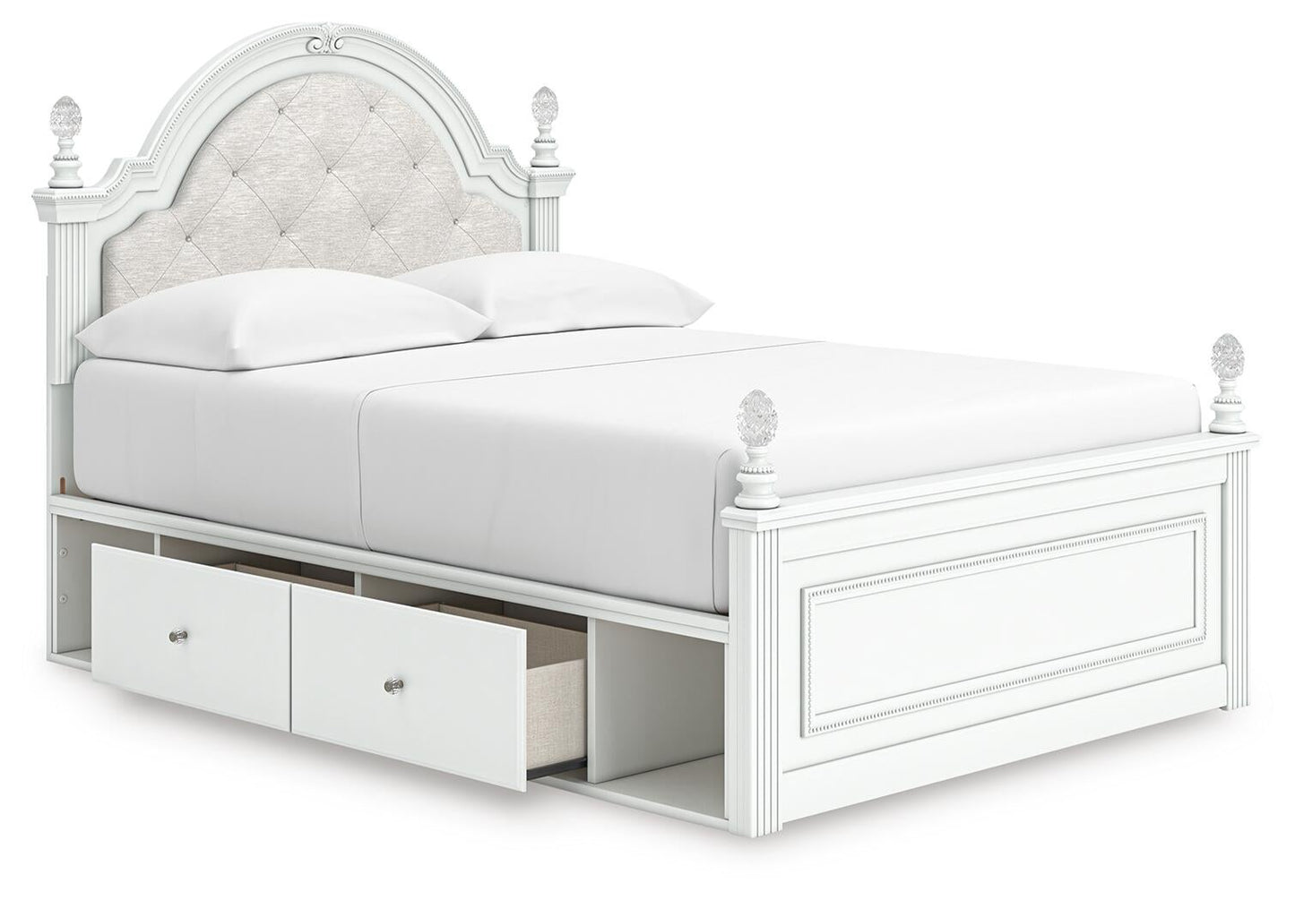 Maylilly  Upholstered Panel Storage Bed, Dresser, Mirror And Nightstand Signature Design by Ashley®