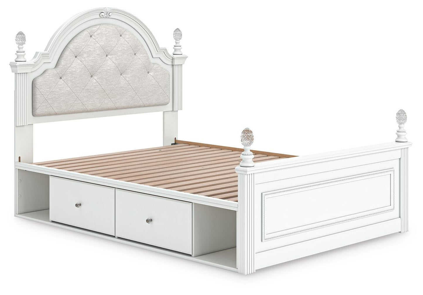 Maylilly  Upholstered Panel Storage Bed, Dresser, Mirror And Nightstand Signature Design by Ashley®