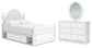 Maylilly  Upholstered Panel Storage Bed, Dresser And Mirror Signature Design by Ashley®