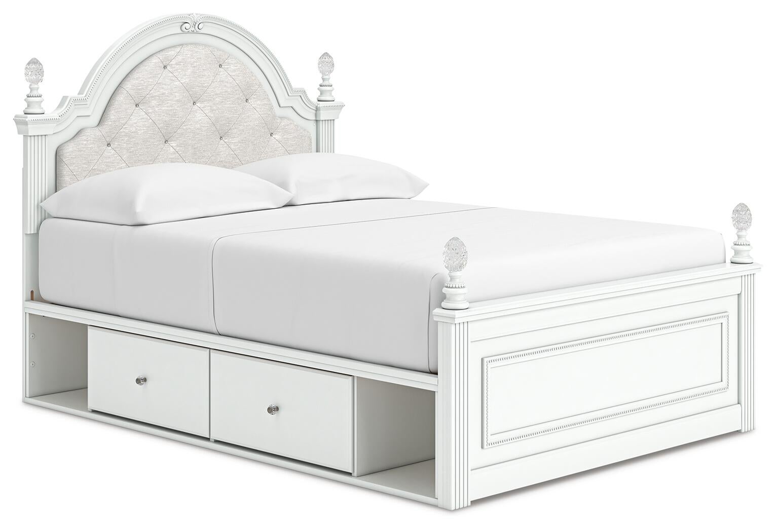 Maylilly  Upholstered Panel Storage Bed, Dresser And Mirror Signature Design by Ashley®