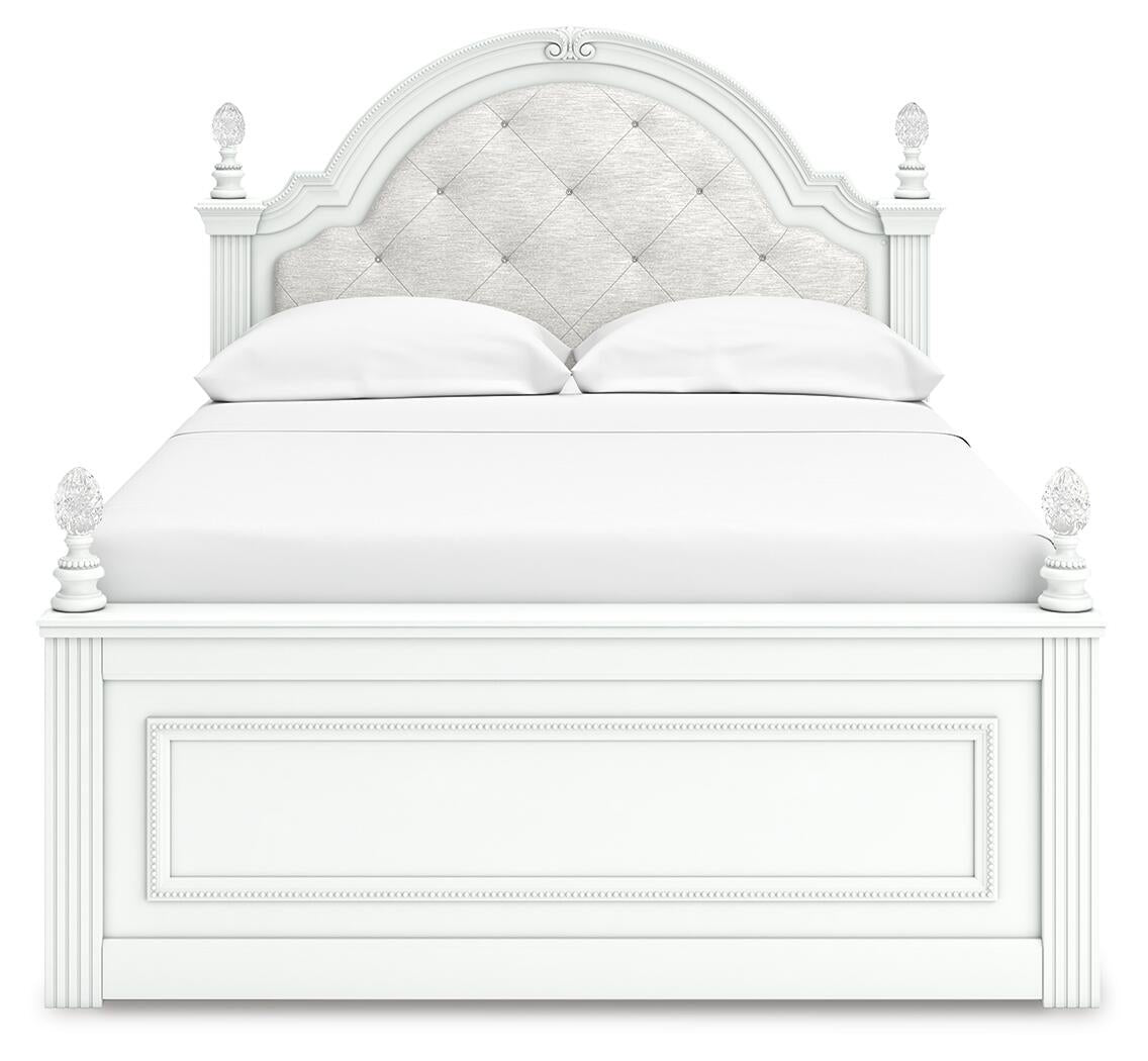 Maylilly  Upholstered Panel Storage Bed, Dresser And Mirror Signature Design by Ashley®