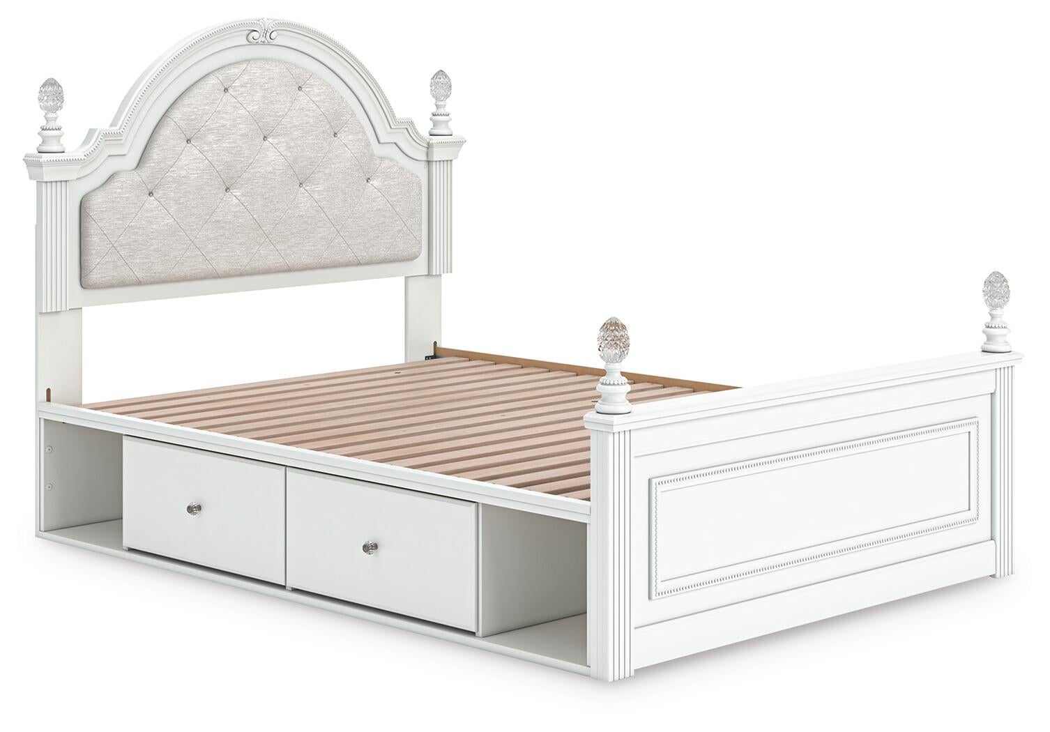 Maylilly  Upholstered Panel Storage Bed, Dresser And Mirror Signature Design by Ashley®