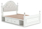 Maylilly  Upholstered Panel Storage Bed, Dresser And Mirror Signature Design by Ashley®