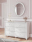 Maylilly  Upholstered Panel Storage Bed, Dresser And Mirror Signature Design by Ashley®