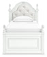 Maylilly  Upholstered Panel Storage Bed, Dresser, Mirror And Nightstand Signature Design by Ashley®